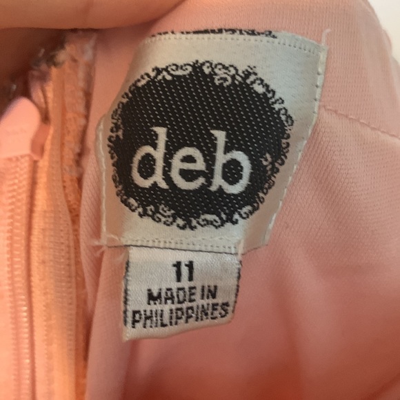 Pink Ombré Sweet heart Gem Encrusted Strapless Mini dress - Picture 4 of 8